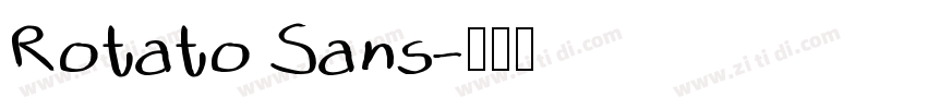Rotato Sans字体转换